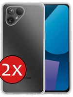 BTH BTH Fairphone 5 Hoesje Siliconen - Transparant - 2 PACK