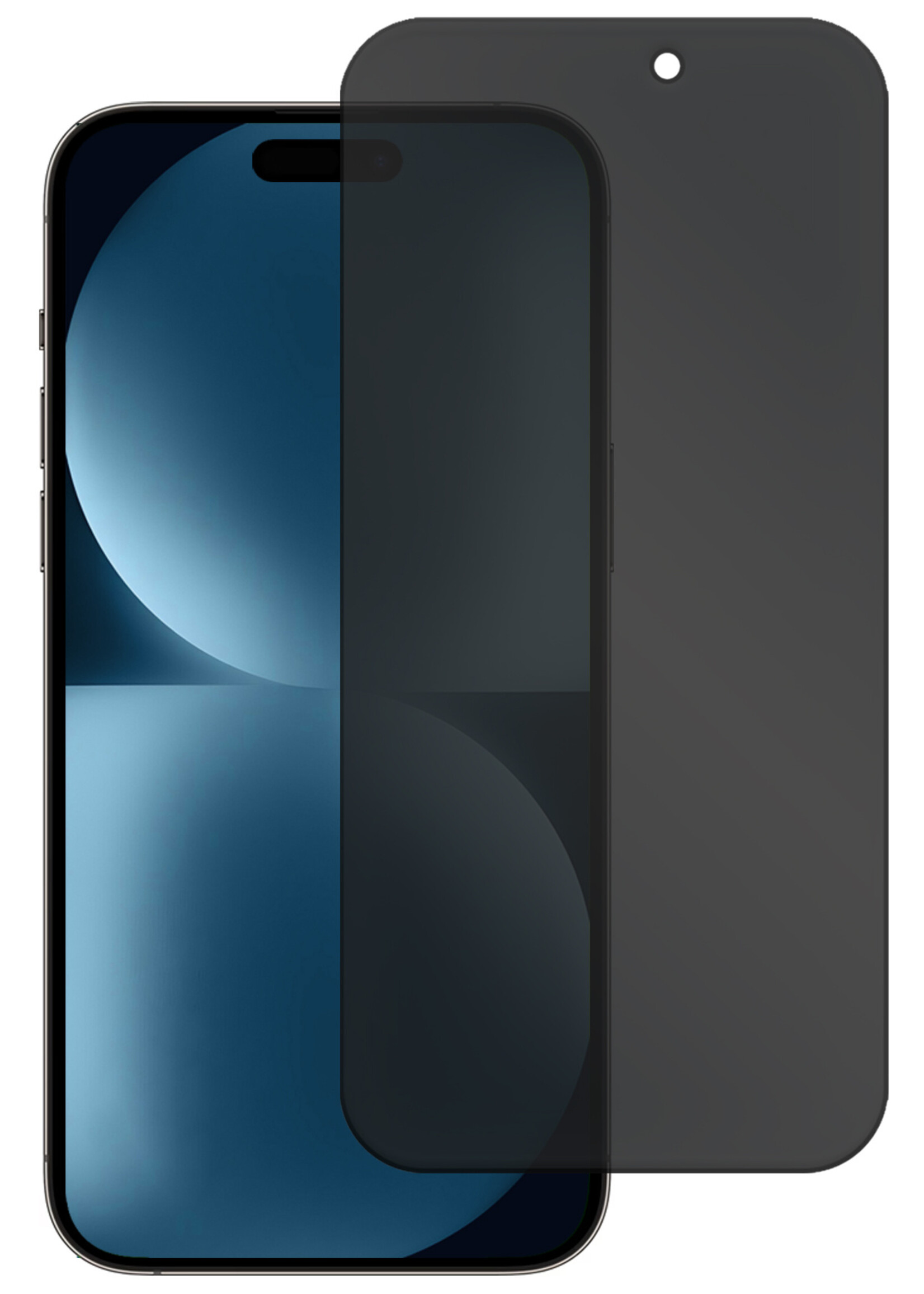 BTH Screenprotector Geschikt voor iPhone 15 Plus Screenprotector Privacy Glas Gehard Full Cover - Screenprotector Geschikt voor iPhone 15 Plus Screenprotector Privacy Tempered Glass