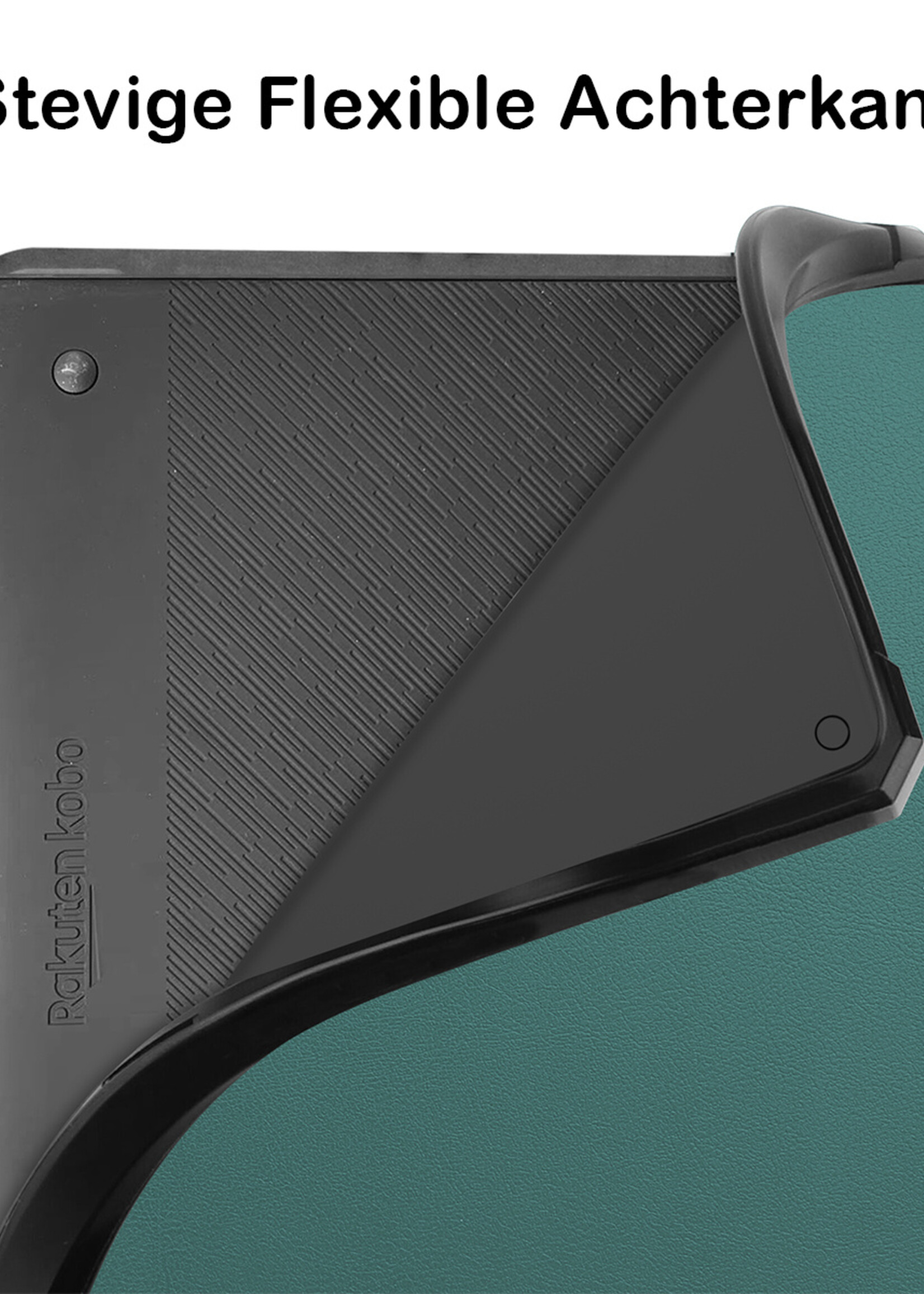 BTH Hoesje Geschikt voor Kobo Elipsa 2E Hoesje Luxe Bescherm Case Met Screenprotector - Hoes Geschikt voor Kobo Elipsa 2E Hoes Book Cover - Donkergroen