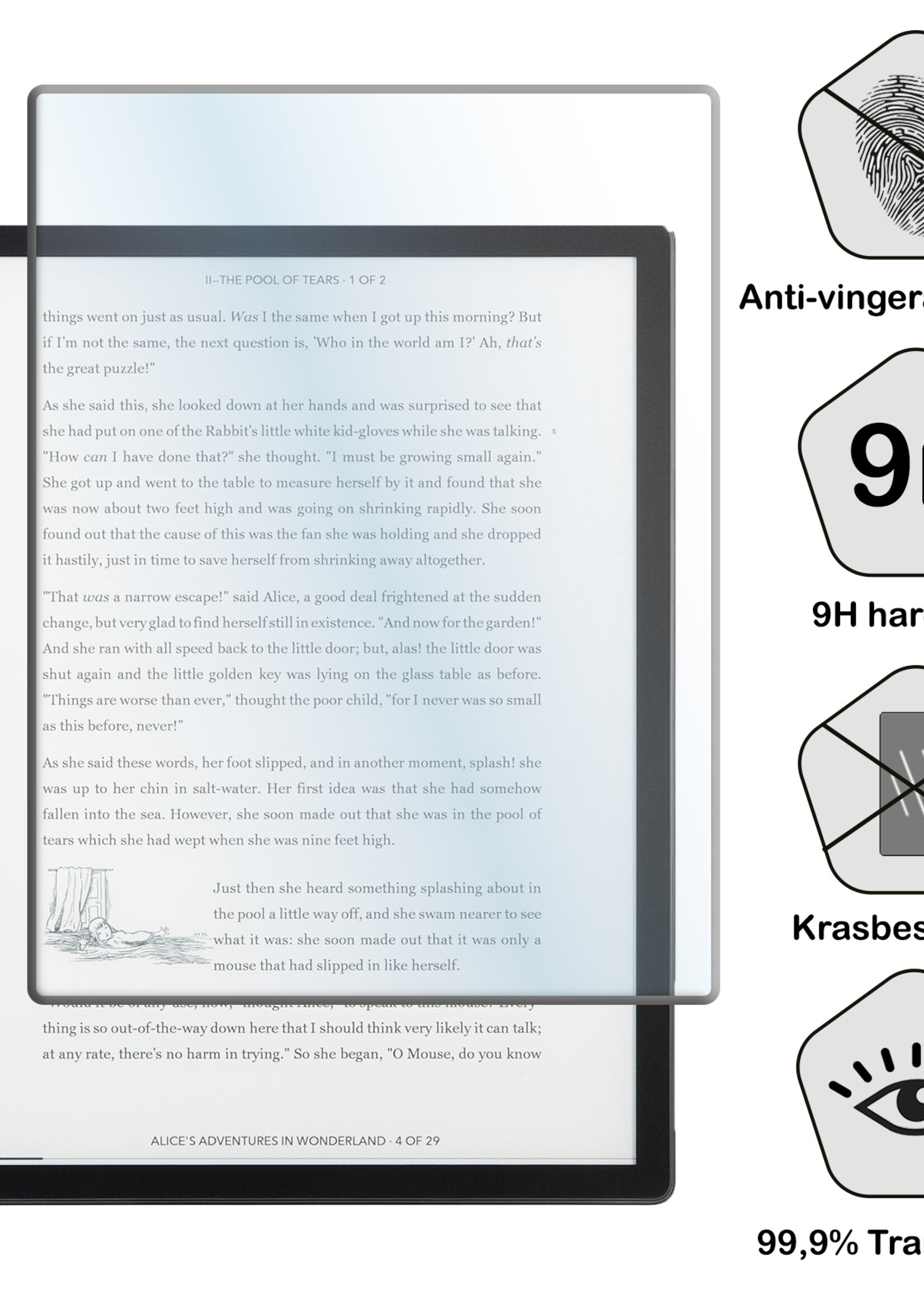 BTH Hoesje Geschikt voor Kobo Elipsa 2E Hoesje Luxe Bescherm Case Met Screenprotector - Hoes Geschikt voor Kobo Elipsa 2E Hoes Book Cover - Vlinders