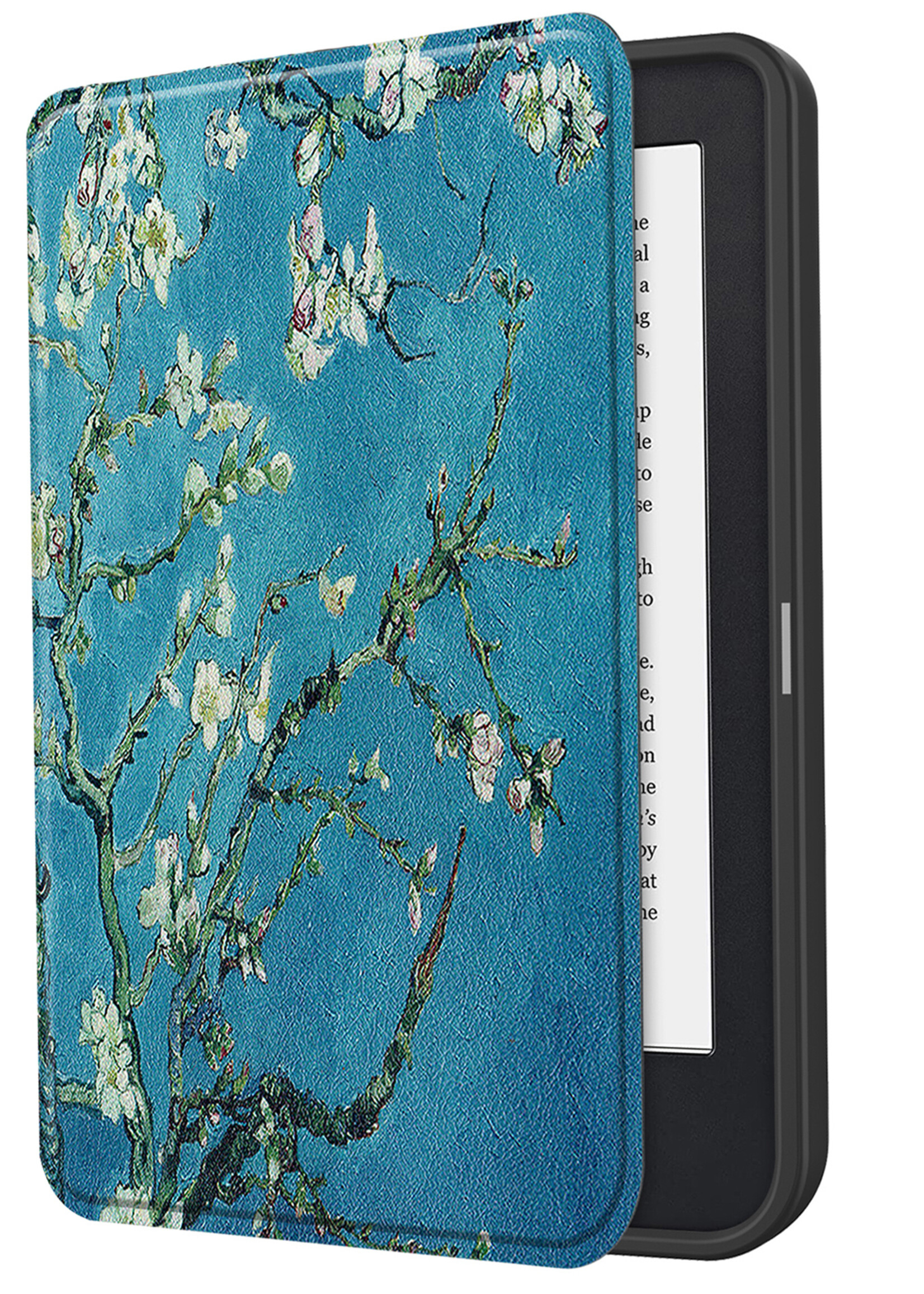 BTH Hoesje Geschikt voor Kobo Clara 2E Hoesje Luxe Bescherm Case Met Screenprotector - Hoes Geschikt voor Kobo Clara 2E Hoes Book Cover - Bloesem