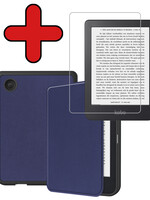 BTH BTH Kobo Clara 2E Hoesje Met Screenprotector - Donkerblauw