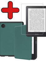 BTH BTH Kobo Clara 2E Hoesje Met Screenprotector - Donkergroen