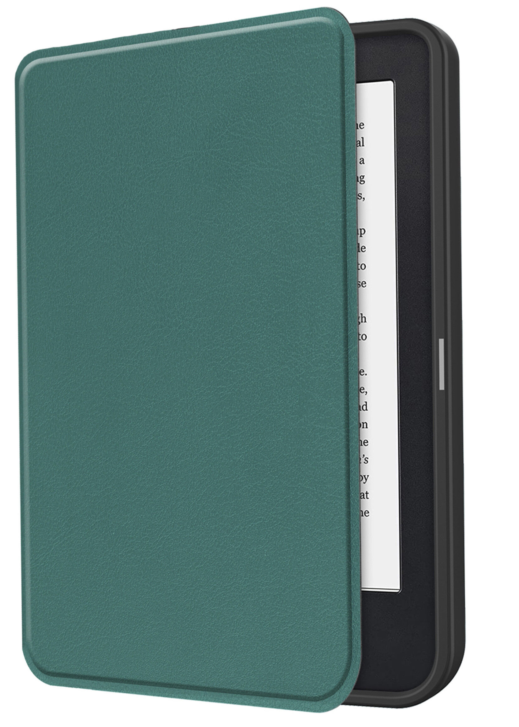BTH Hoesje Geschikt voor Kobo Clara 2E Hoesje Luxe Bescherm Case Met Screenprotector - Hoes Geschikt voor Kobo Clara 2E Hoes Book Cover - Donkergroen
