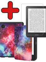 BTH BTH Kobo Clara 2E Hoesje Met Screenprotector - Galaxy