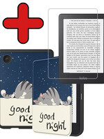 BTH BTH Kobo Clara 2E Hoesje Met Screenprotector - Kat
