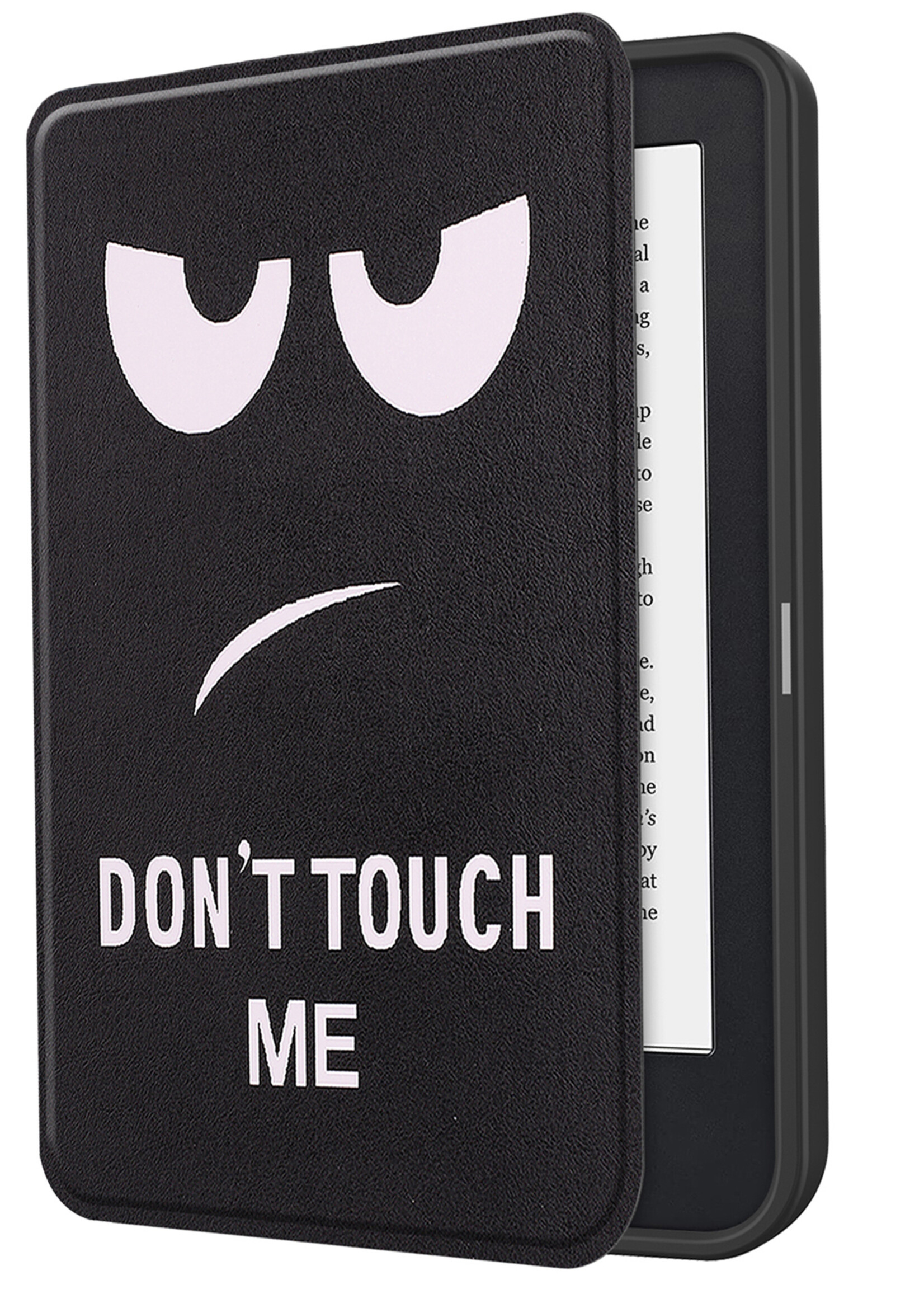 BTH Hoesje Geschikt voor Kobo Clara 2E Hoesje Luxe Bescherm Case Met Screenprotector - Hoes Geschikt voor Kobo Clara 2E Hoes Book Cover - Don't Touch Me