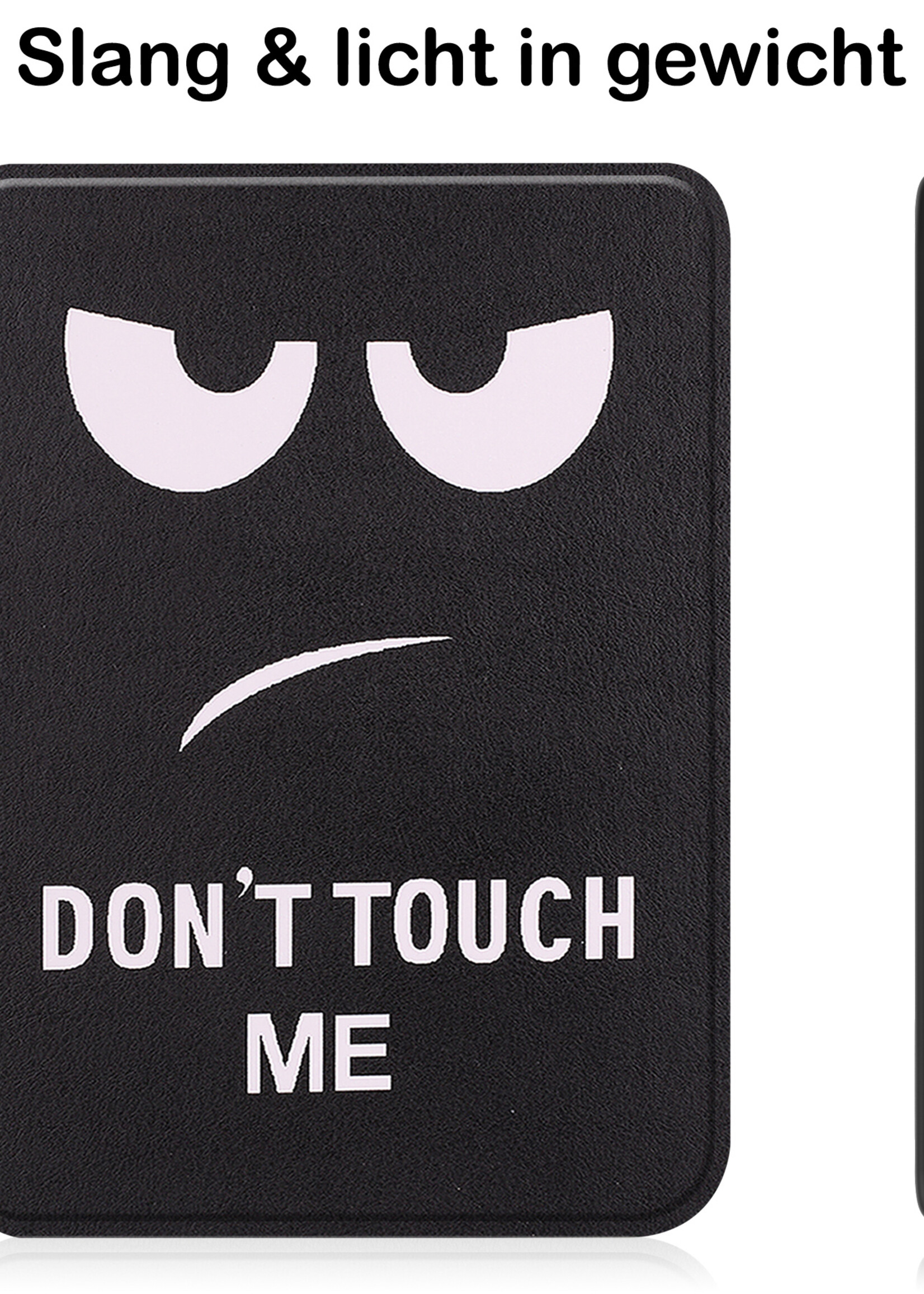 BTH Hoesje Geschikt voor Kobo Clara 2E Hoesje Luxe Bescherm Case Met Screenprotector - Hoes Geschikt voor Kobo Clara 2E Hoes Book Cover - Don't Touch Me