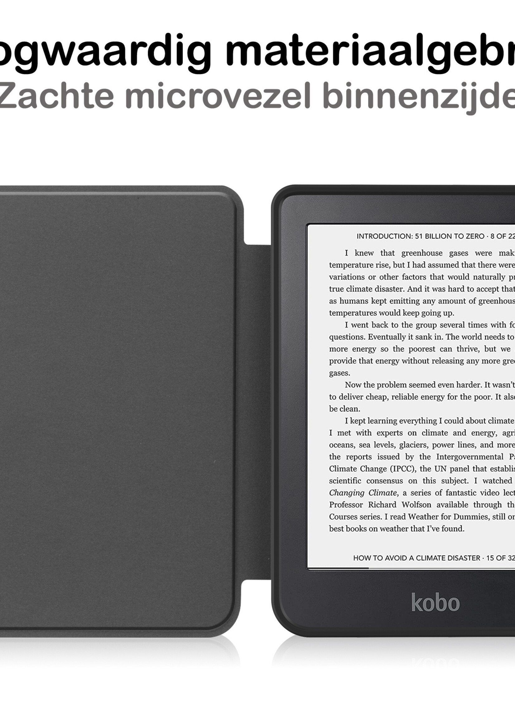 BTH Hoesje Geschikt voor Kobo Clara 2E Hoesje Luxe Bescherm Case Met Screenprotector - Hoes Geschikt voor Kobo Clara 2E Hoes Book Cover - Rood