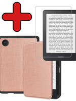 BTH BTH Kobo Clara 2E Hoesje Met Screenprotector - Rose Goud