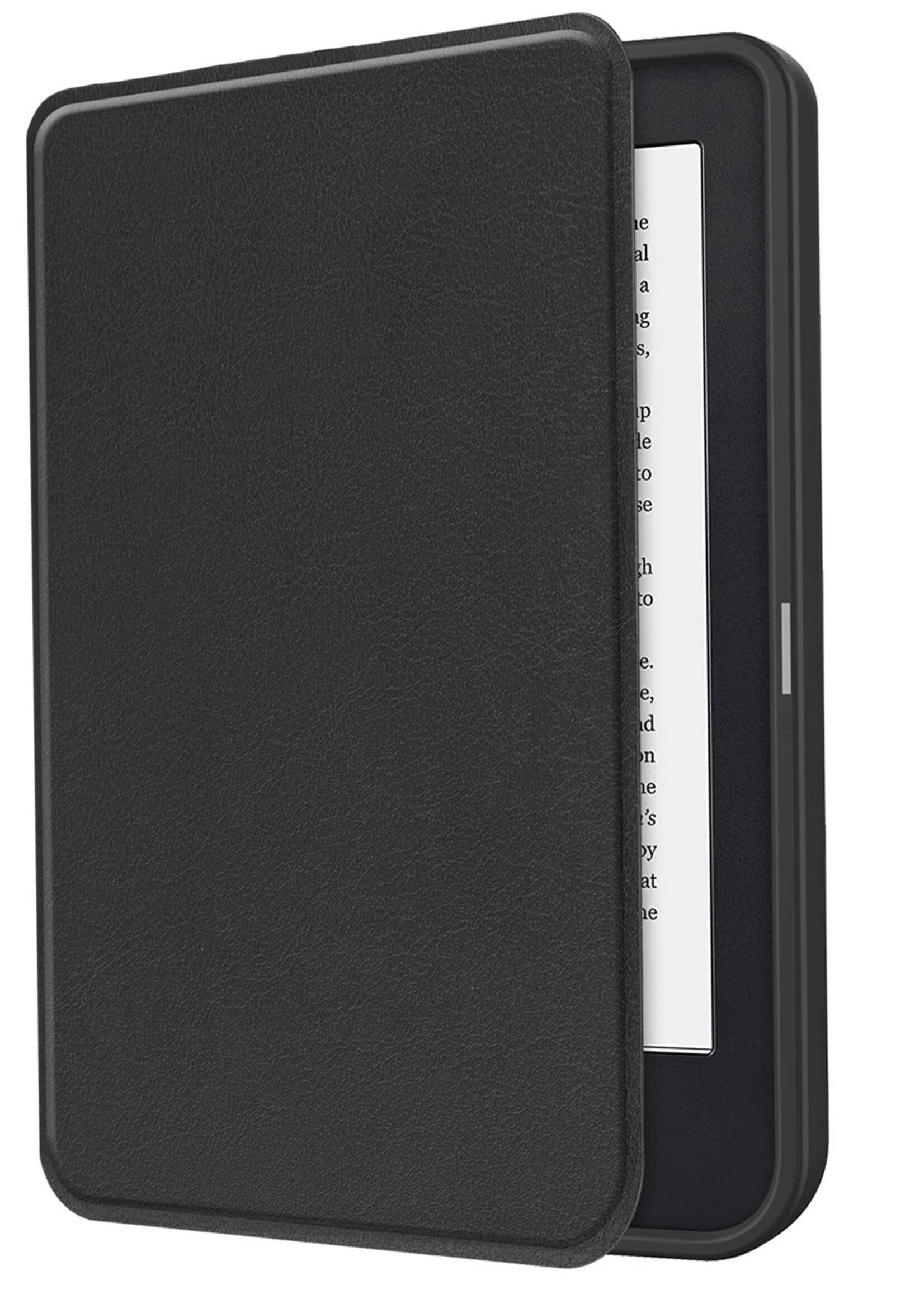 BTH Hoesje Geschikt voor Kobo Clara 2E Hoesje Luxe Bescherm Case Met Screenprotector - Hoes Geschikt voor Kobo Clara 2E Hoes Book Cover - Zwart