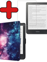 BTH BTH Kobo Clara HD Hoesje Met Screenprotector - Galaxy