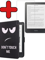 BTH BTH Kobo Clara HD Hoesje Met Screenprotector - Don't Touch Me