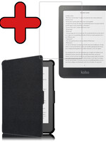 BTH BTH Kobo Clara HD Hoesje Met Screenprotector - Zwart