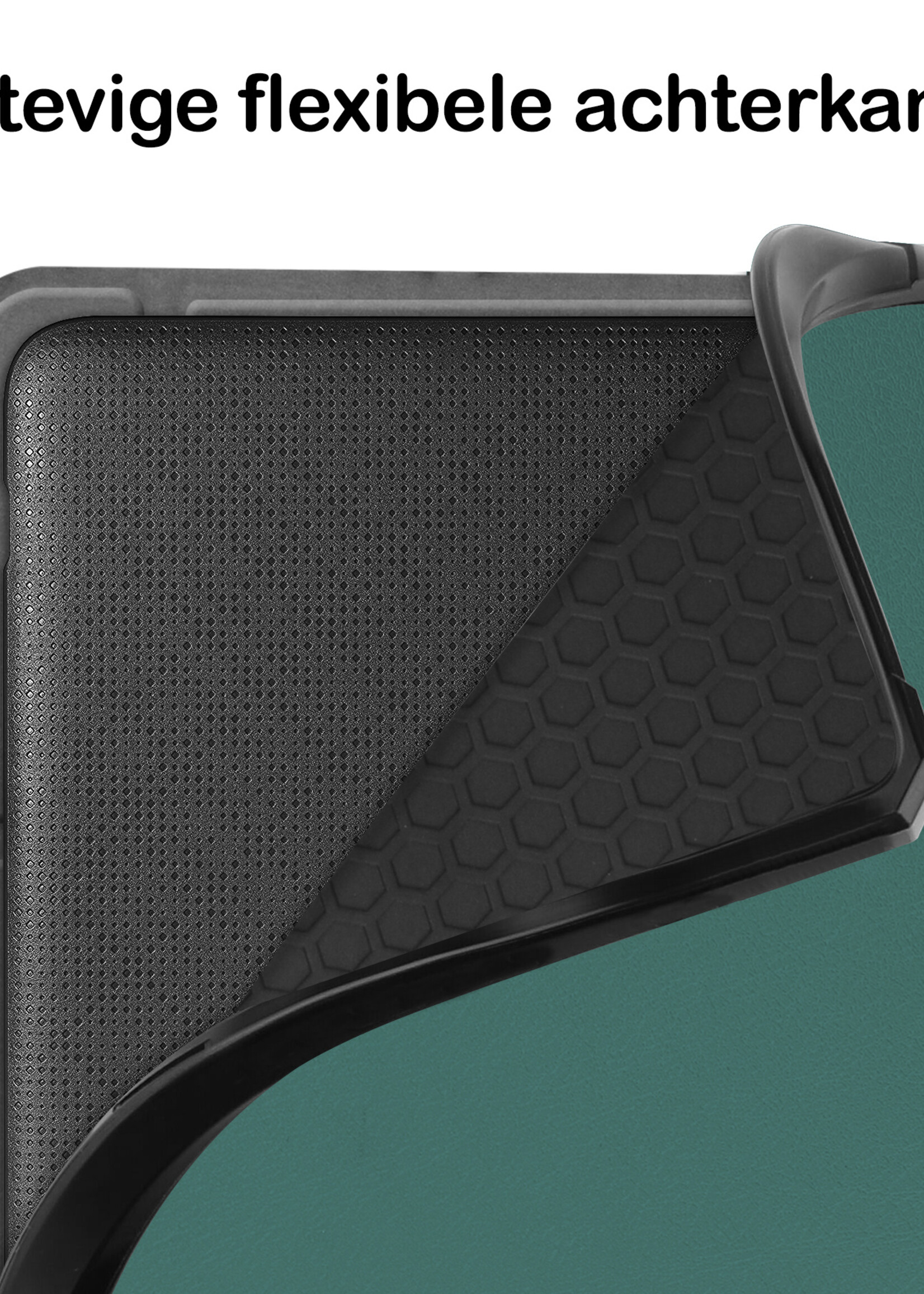 BTH Hoesje Geschikt voor Kobo Libra 2 Hoesje Luxe Bescherm Case Met Screenprotector - Hoes Geschikt voor Kobo Libra 2 Hoes Book Cover - Donkergroen