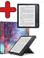 BTH BTH Kobo Libra 2 Hoesje Met Screenprotector - Galaxy