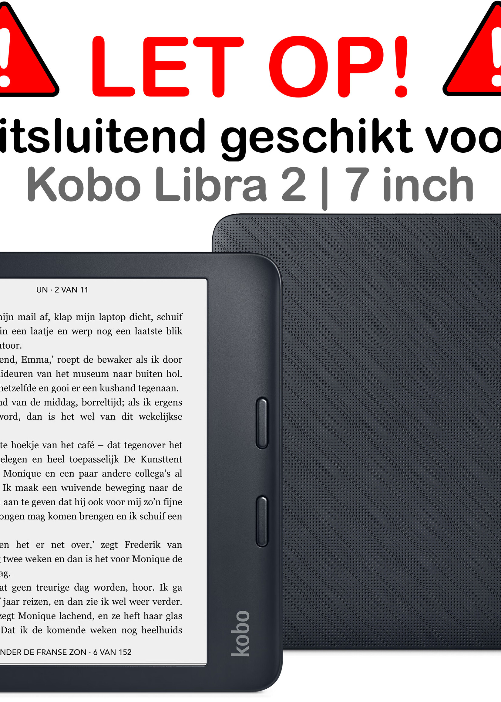BTH Hoesje Geschikt voor Kobo Libra 2 Hoesje Luxe Bescherm Case Met Screenprotector - Hoes Geschikt voor Kobo Libra 2 Hoes Book Cover - Eenhoorn