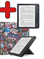 BTH BTH Kobo Libra 2 Hoesje Met Screenprotector - Graffity