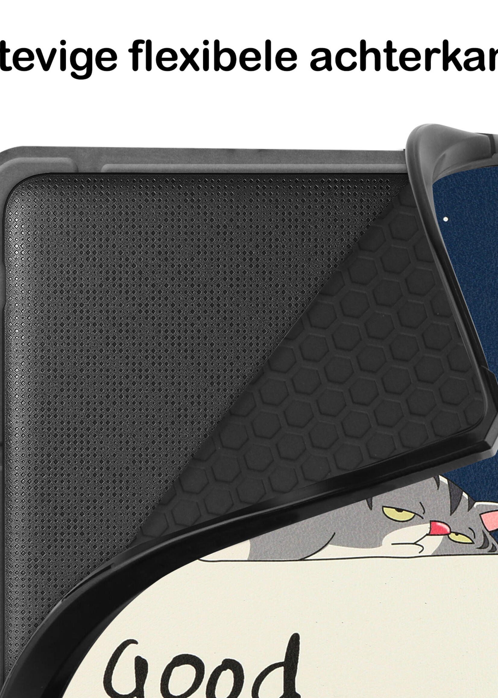 BTH Hoesje Geschikt voor Kobo Libra 2 Hoesje Luxe Bescherm Case Met Screenprotector - Hoes Geschikt voor Kobo Libra 2 Hoes Book Cover - Kat