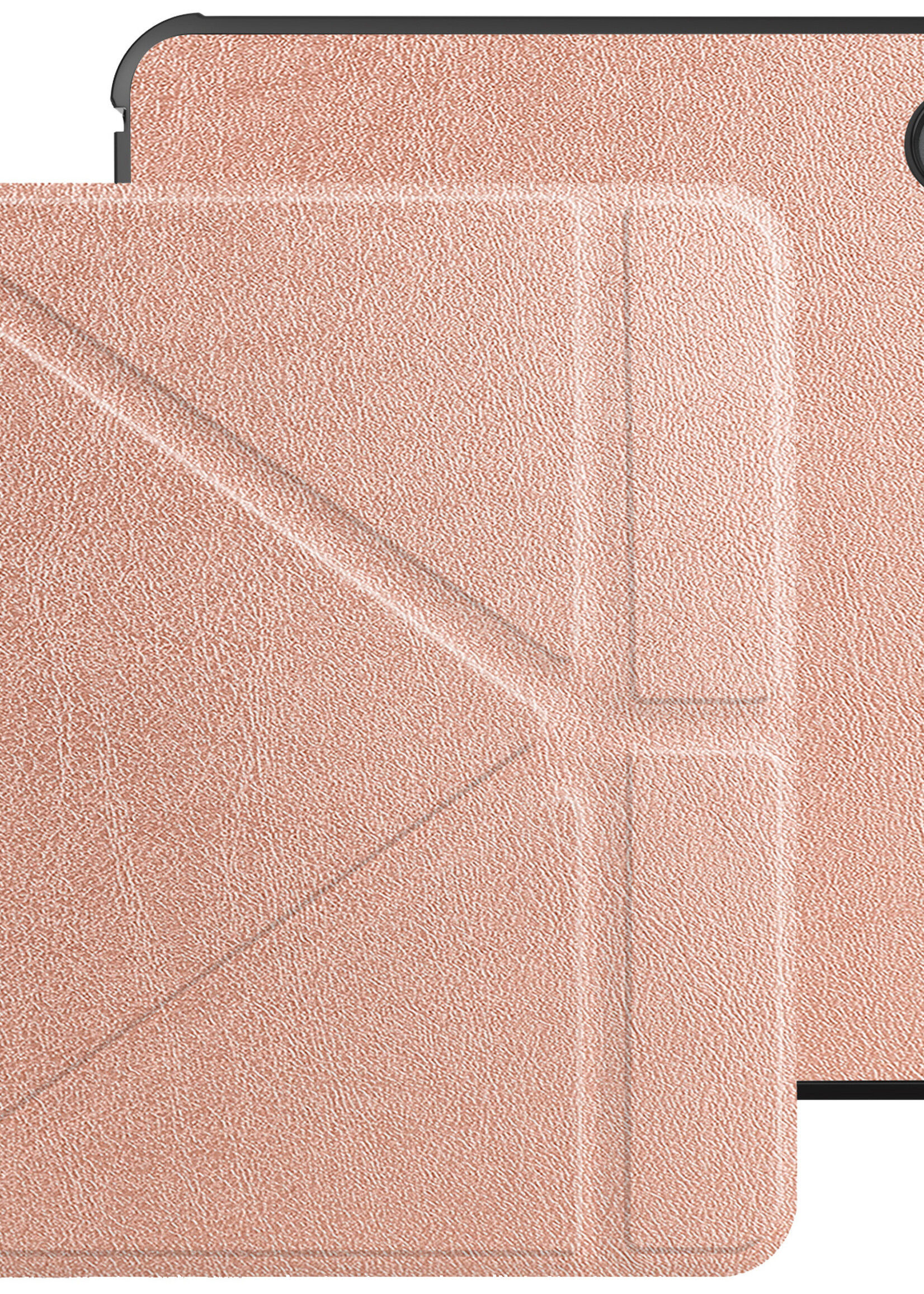 BTH Hoesje Geschikt voor Kobo Libra 2 Hoesje Luxe Bescherm Case Met Screenprotector - Hoes Geschikt voor Kobo Libra 2 Hoes Book Cover - Rosé Goud