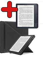 BTH BTH Kobo Libra 2 Hoesje Met Screenprotector - Zwart