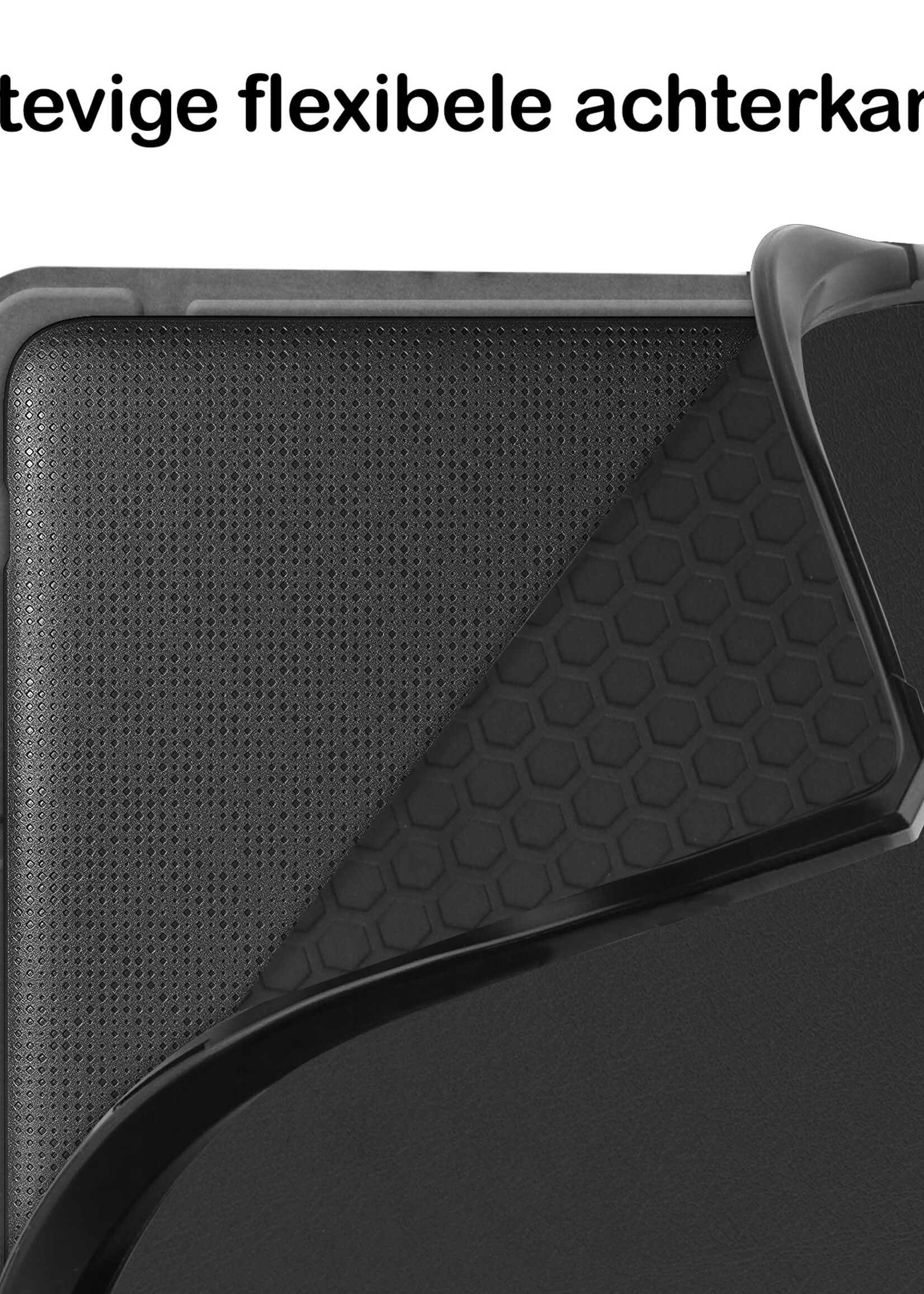 BTH Hoesje Geschikt voor Kobo Libra 2 Hoesje Luxe Bescherm Case Met Screenprotector - Hoes Geschikt voor Kobo Libra 2 Hoes Book Cover - Zwart