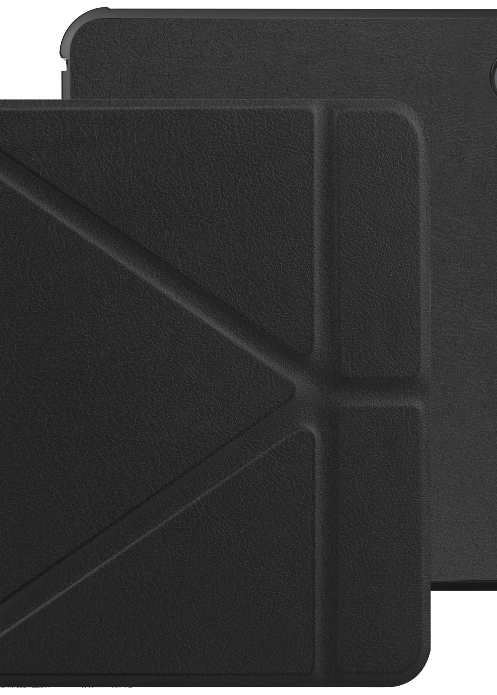 BTH Hoesje Geschikt voor Kobo Libra 2 Hoesje Luxe Bescherm Case Met Screenprotector - Hoes Geschikt voor Kobo Libra 2 Hoes Book Cover - Zwart