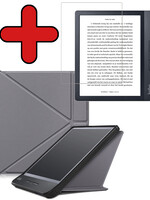 BTH BTH Kobo Libra H2O Hoesje Met Screenprotector - Grijs