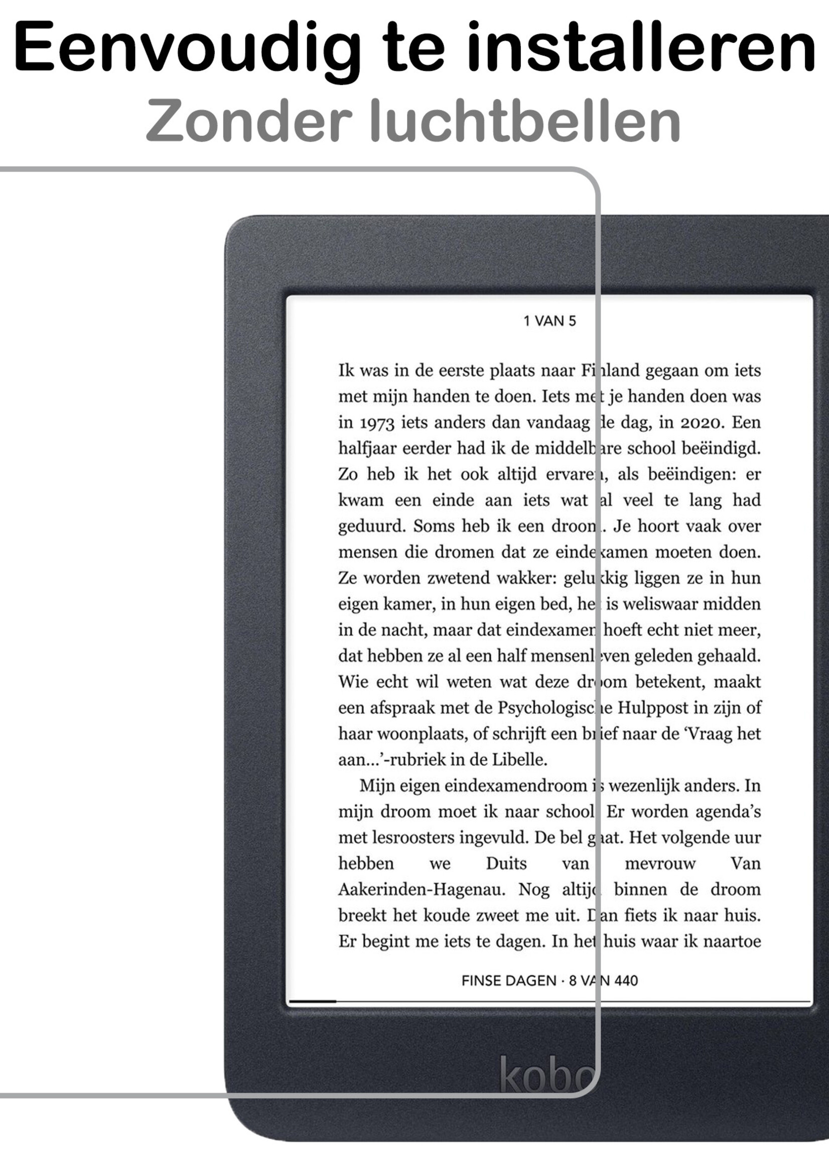 BTH Hoesje Geschikt voor Kobo Nia Hoesje Luxe Bescherm Case Met Screenprotector - Hoes Geschikt voor Kobo Nia Hoes Book Cover - Donkergroen