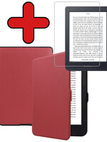 BTH BTH Kobo Nia Hoesje Met Screenprotector - Donkerrood