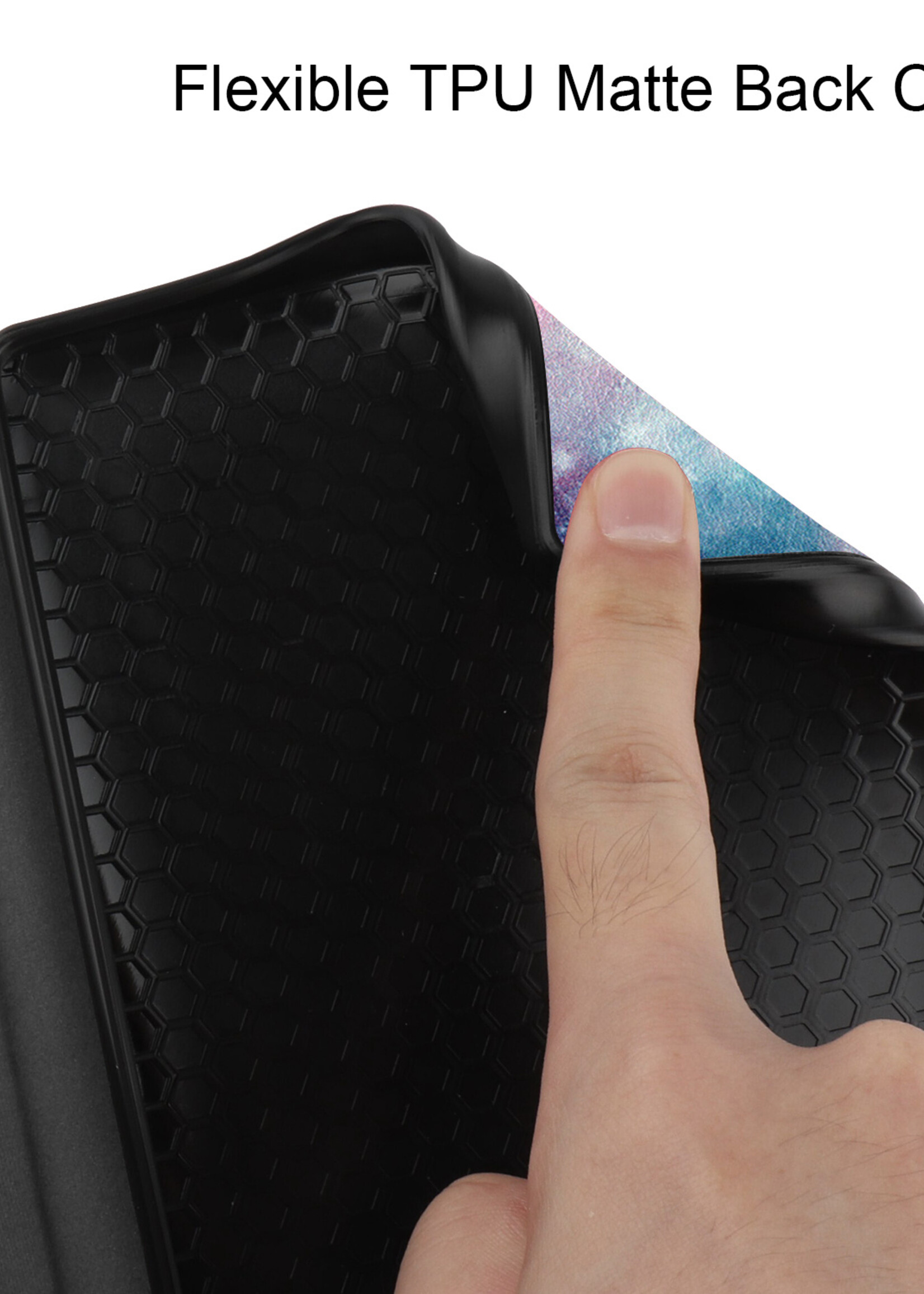 BTH Hoesje Geschikt voor Kobo Nia Hoesje Luxe Bescherm Case Met Screenprotector - Hoes Geschikt voor Kobo Nia Hoes Book Cover - Galaxy