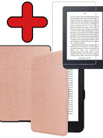 BTH BTH Kobo Nia Hoesje Met Screenprotector - Rose Goud