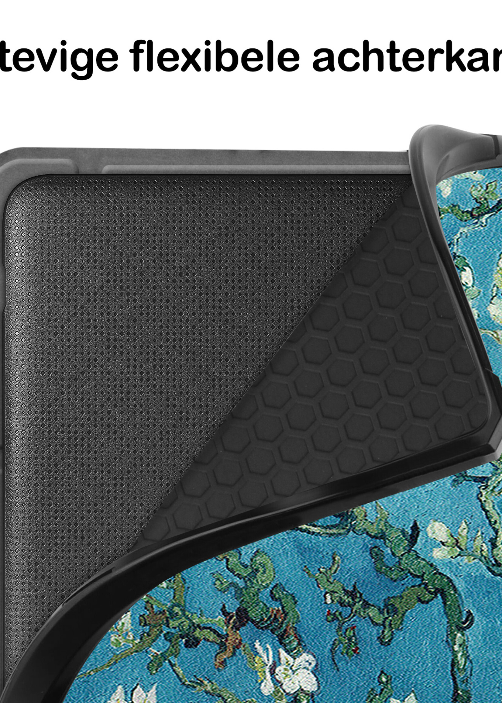 BTH Hoesje Geschikt voor Kobo Sage Hoesje Luxe Bescherm Case Met Screenprotector - Hoes Geschikt voor Kobo Sage Hoes Book Cover - Bloesem