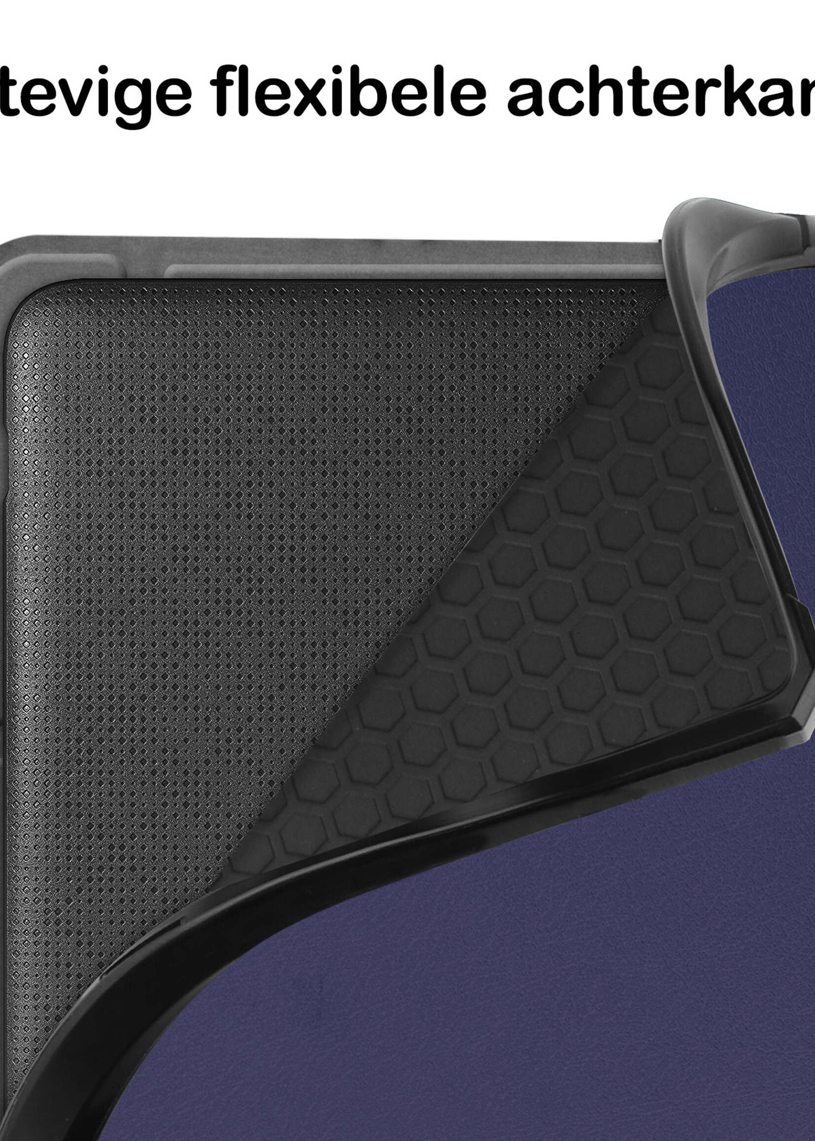 BTH Hoesje Geschikt voor Kobo Sage Hoesje Luxe Bescherm Case Met Screenprotector - Hoes Geschikt voor Kobo Sage Hoes Book Cover - Donkerblauw