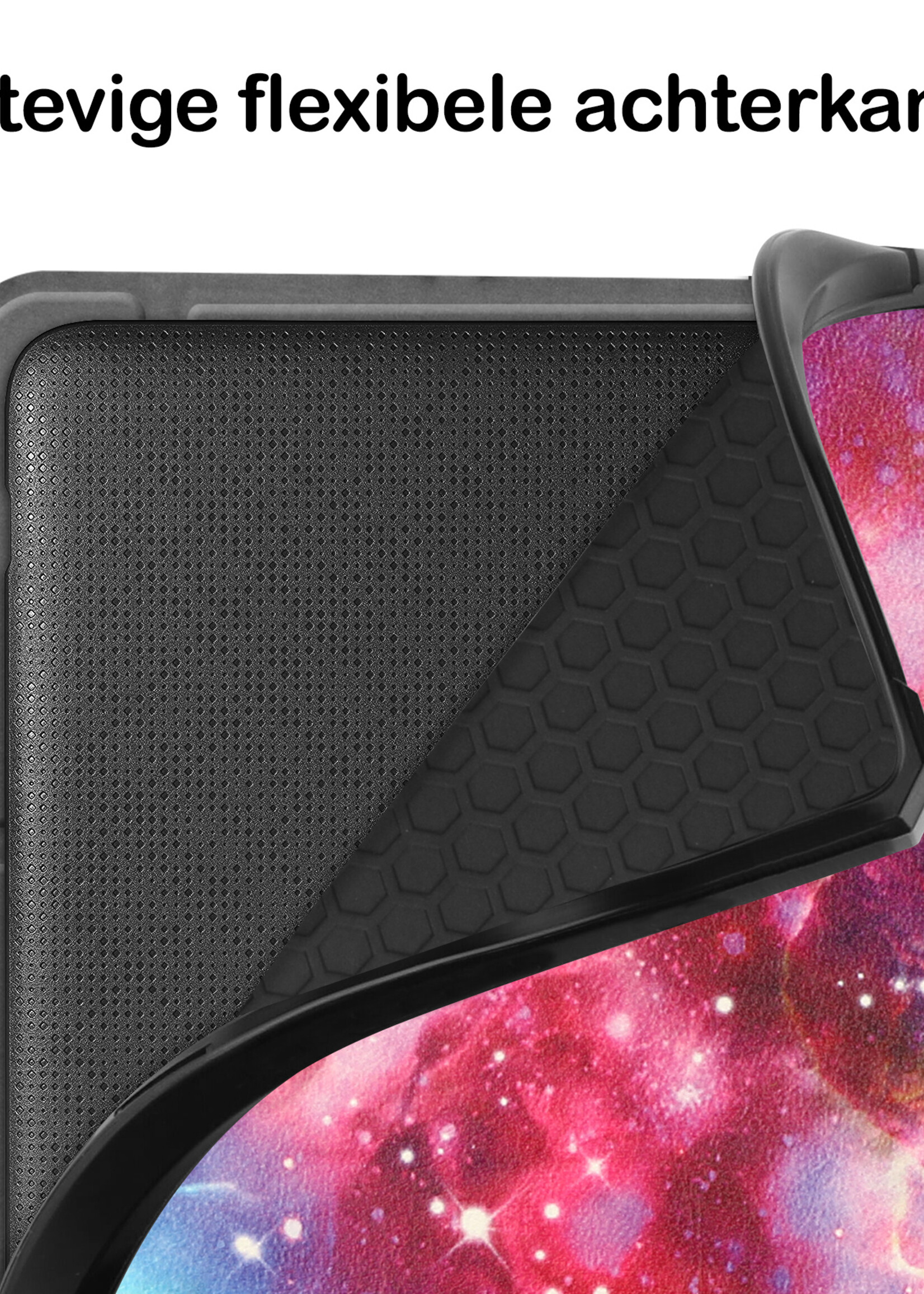 BTH Hoesje Geschikt voor Kobo Sage Hoesje Luxe Bescherm Case Met Screenprotector - Hoes Geschikt voor Kobo Sage Hoes Book Cover - Galaxy