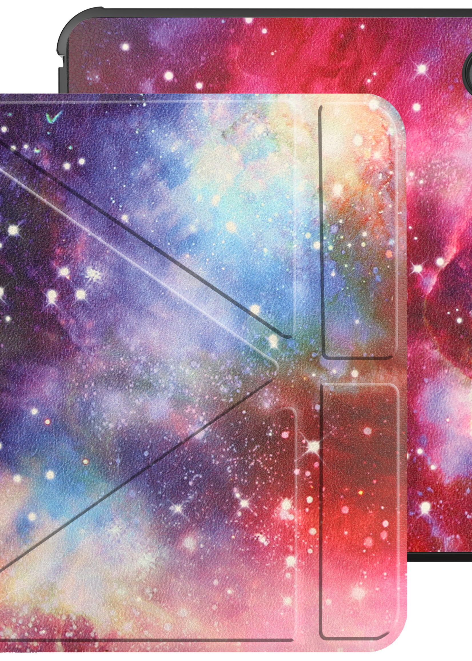BTH Hoesje Geschikt voor Kobo Sage Hoesje Luxe Bescherm Case Met Screenprotector - Hoes Geschikt voor Kobo Sage Hoes Book Cover - Galaxy