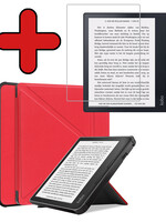BTH BTH Kobo Sage Hoesje Met Screenprotector - Rood
