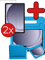 BTH BTH Samsung Galaxy Tab A9 Kinderhoes Met 2x Screenprotector - Blauw