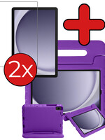 BTH BTH Samsung Galaxy Tab A9 Kinderhoes Met 2x Screenprotector - Paars