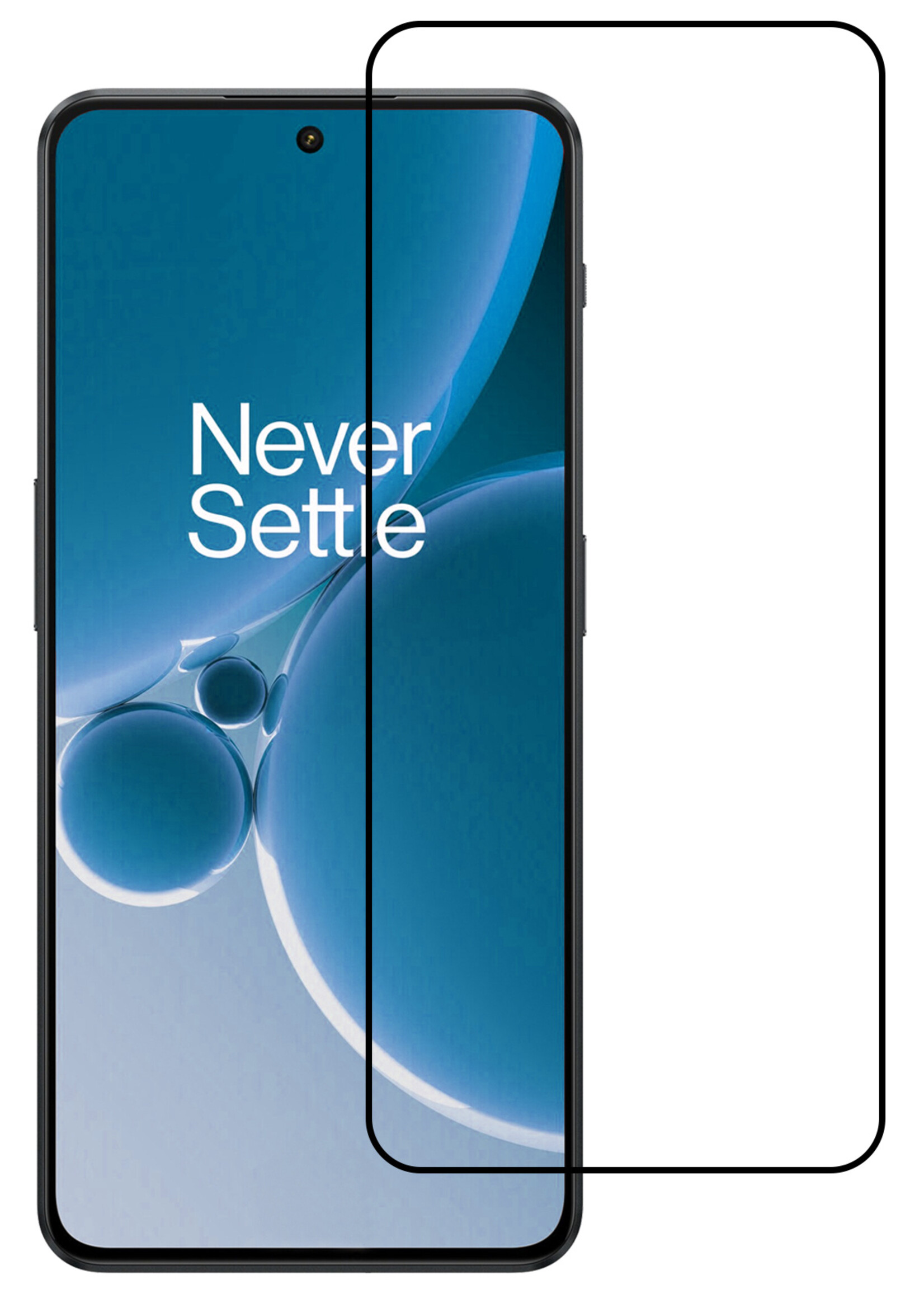 BTH Screenprotector Geschikt voor OnePlus Nord 3 Screenprotector Glas Gehard Tempered Glass Full Cover - Screenprotector Geschikt voor OnePlus Nord 3 Screen Protector Screen Cover