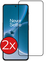 BTH BTH OnePlus Nord 3 Screenprotector Glas Full Cover 2D - 2 PACK