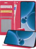 BTH BTH OnePlus Nord 3 Hoesje Bookcase - Donkerroze