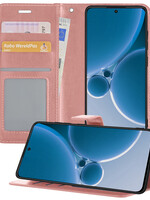 BTH BTH OnePlus Nord 3 Hoesje Bookcase - Rose Goud