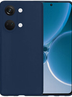 BTH BTH OnePlus Nord 3 Hoesje Siliconen - Donkerblauw