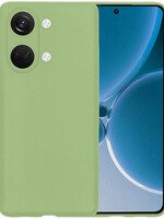 BTH BTH OnePlus Nord 3 Hoesje Siliconen - Groen