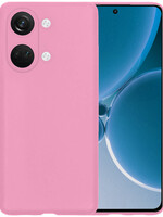 BTH BTH OnePlus Nord 3 Hoesje Siliconen - Lichtroze