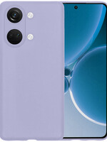 BTH BTH OnePlus Nord 3 Hoesje Siliconen - Lila