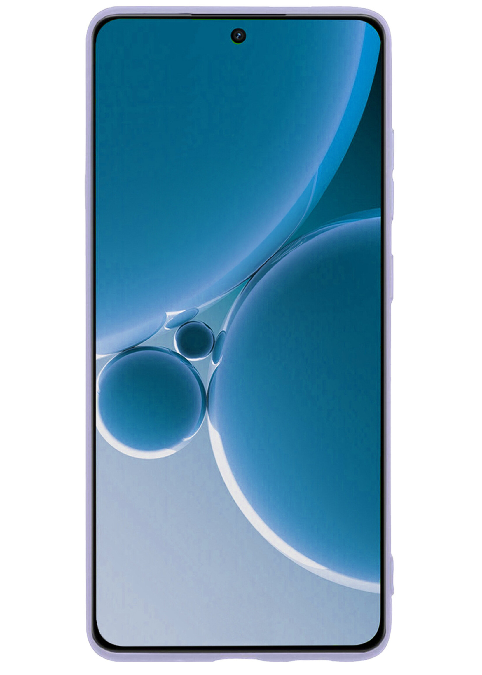 BTH Hoesje Geschikt voor OnePlus Nord 3 Hoesje Siliconen Case Hoes - Hoes Geschikt voor OnePlus Nord 3 Hoes Cover Case - Lila