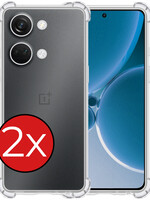 BTH BTH OnePlus Nord 3 Hoesje Shockproof - Transparant - 2 PACK