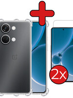 BTH BTH OnePlus Nord 3 Hoesje Shockproof Met 2x Screenprotector